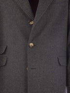 Brunello Cucinelli Men Wool And Cashmere Coat