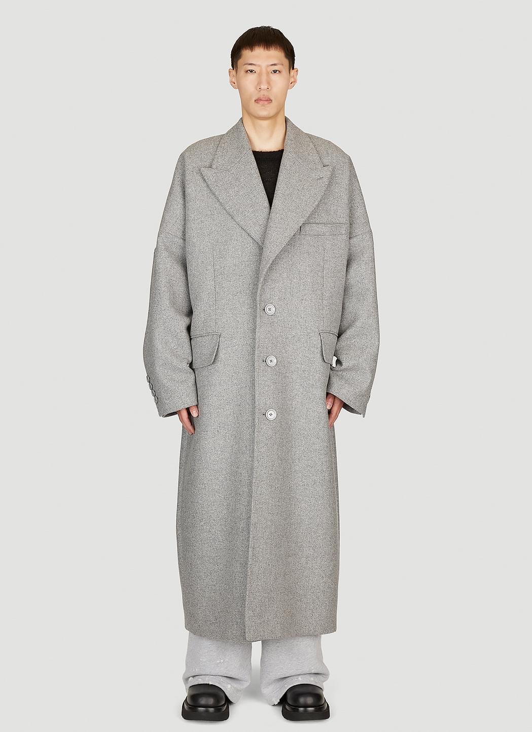 Dolce & Gabbana Men Double-Breasted Wool Coat