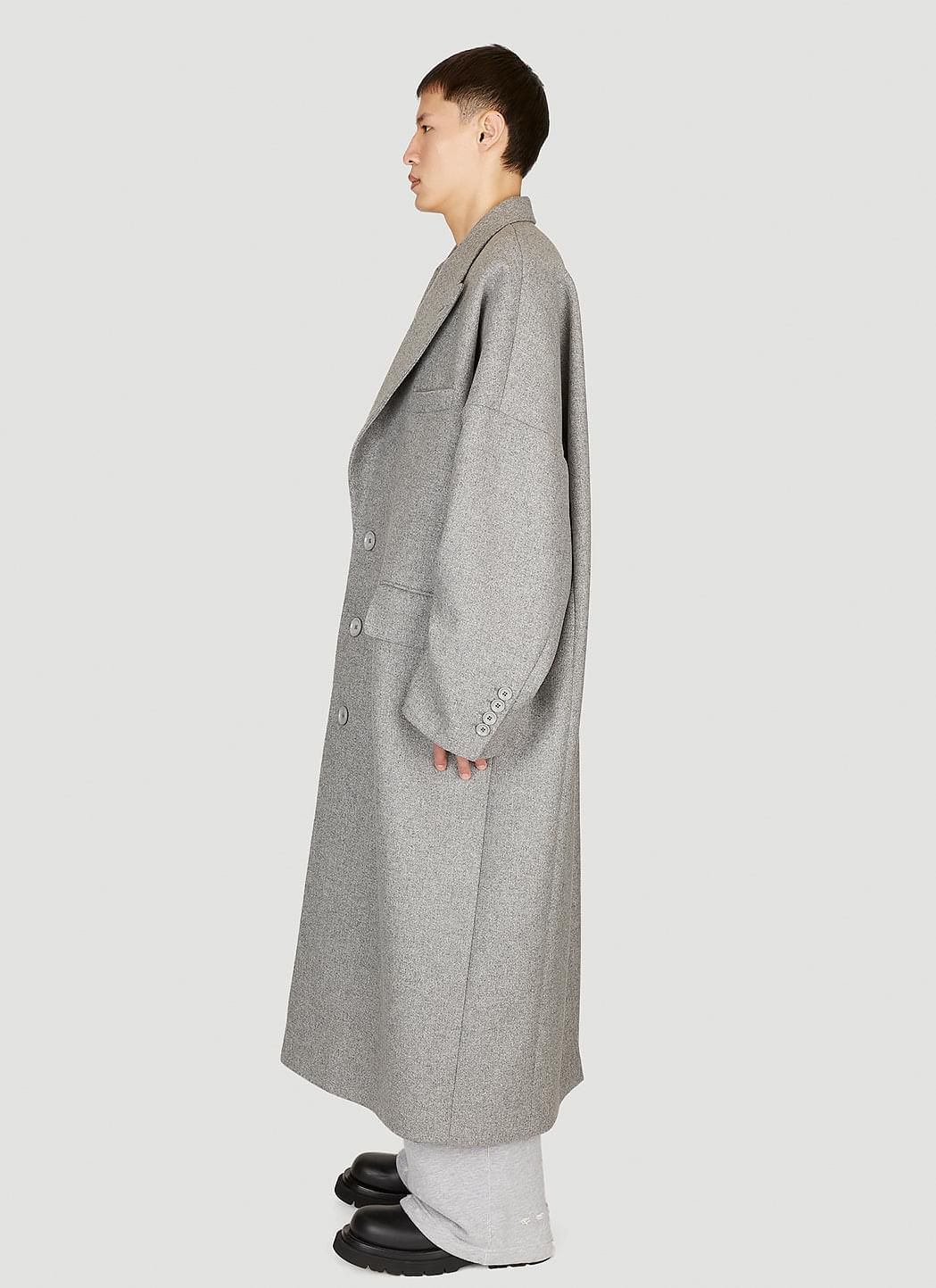 Dolce & Gabbana Men Double-Breasted Wool Coat