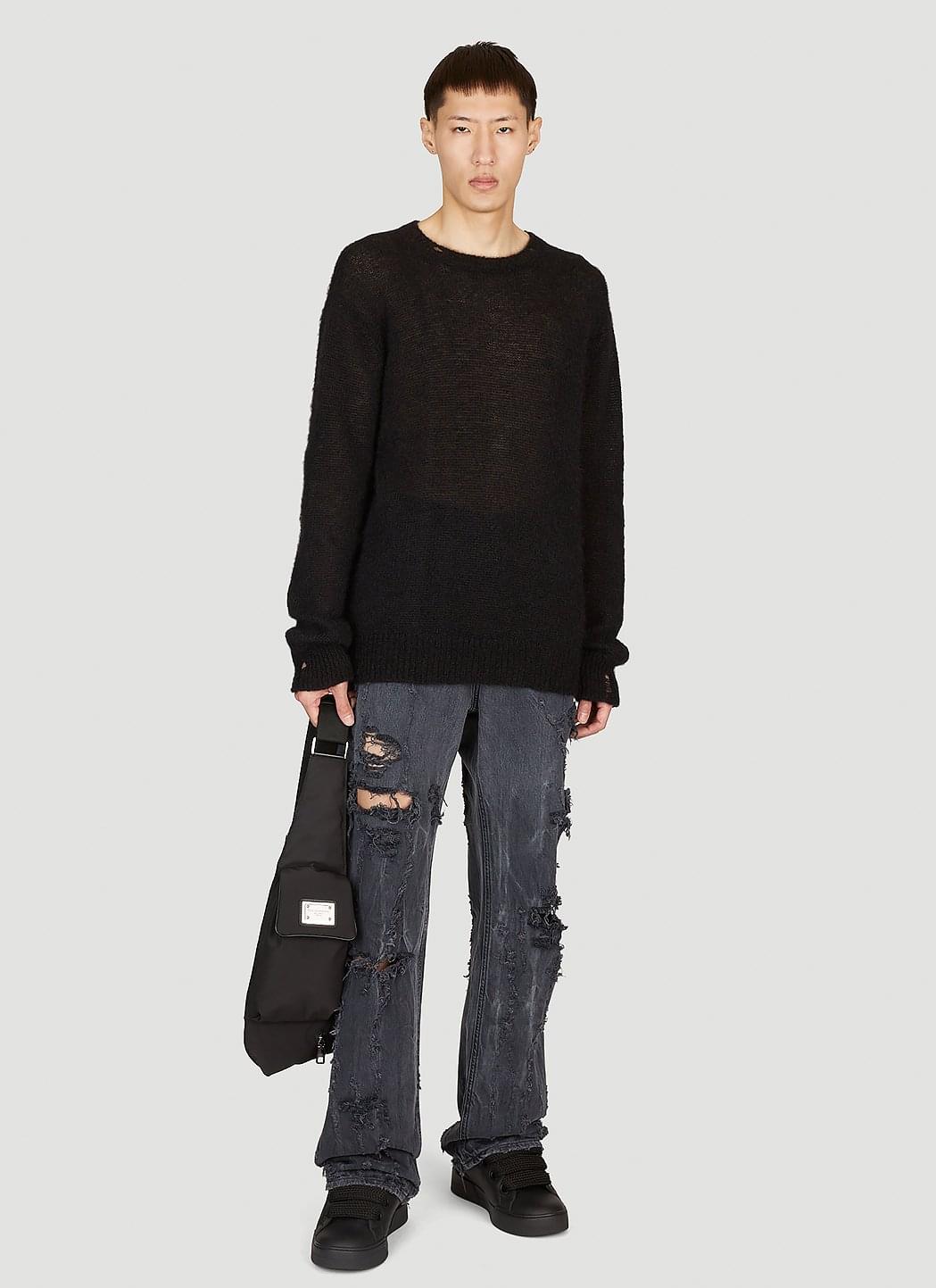 Dolce & Gabbana Men Distressed Denim Jeans