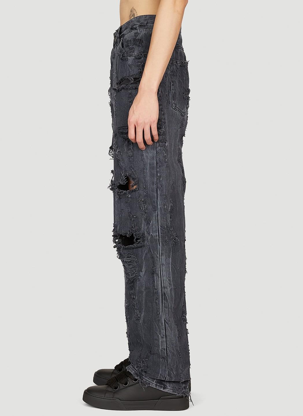 Dolce & Gabbana Men Distressed Denim Jeans