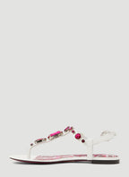 Dolce & Gabbana Women Crystal Embellished Majolica Sandals