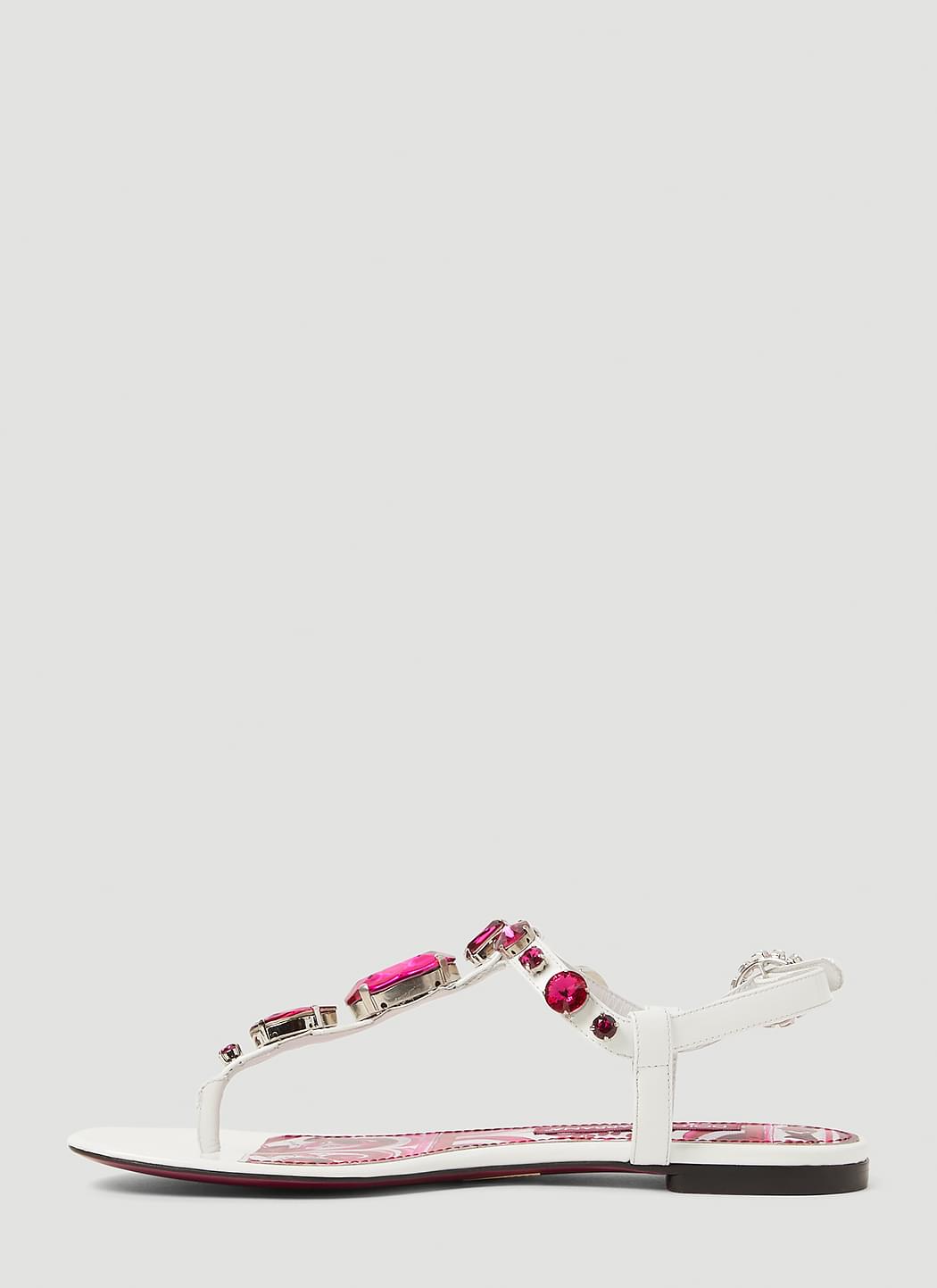 Dolce & Gabbana Women Crystal Embellished Majolica Sandals