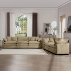 Elegant Oversized Sectional Sofa Set With Deep Seats And Flexible Layout