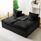 Double Chaise Lounge With Full Compressed Sponge