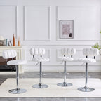 Adjustable Height Bar Stools With Footrest For Kitchen Island (Set of 2)