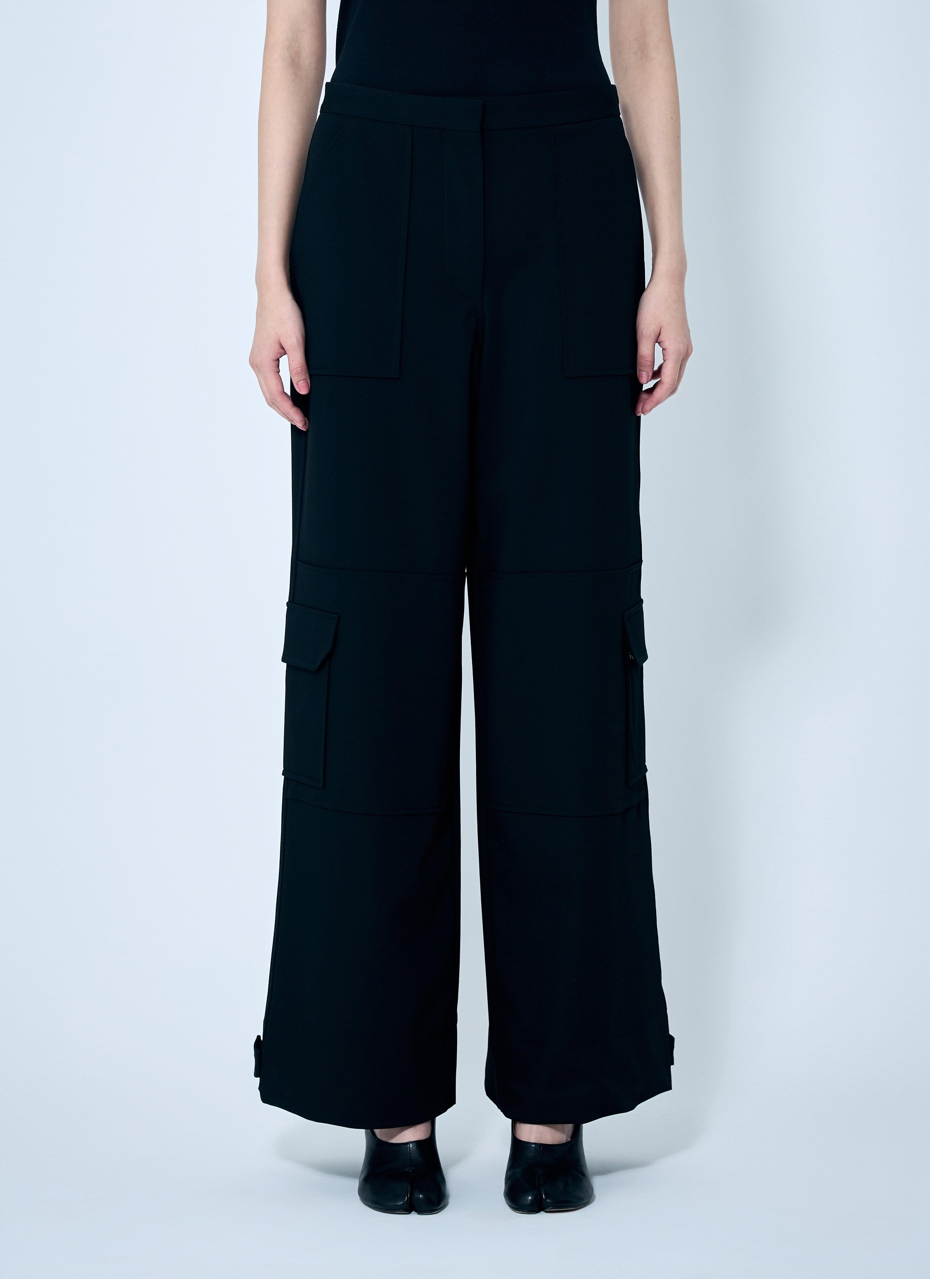 Ganni Women Solid Twill Suiting Cargo Pants