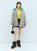 Gucci Women Satin Bomber Jacket