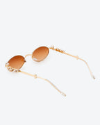 SOLEIL - Amber Gradient Lenses, Gold Chrome Frame