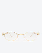 SOLEIL - Clear Lenses, Gold Chrome Frame