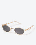 SOLEIL - Black Lenses, Gold Chrome Frame