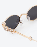 SOLEIL - Black Lenses, Gold Chrome Frame