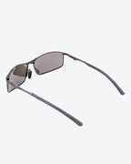 THEO - Silver Mirrored Polarized Lenses, Satin Black Frame