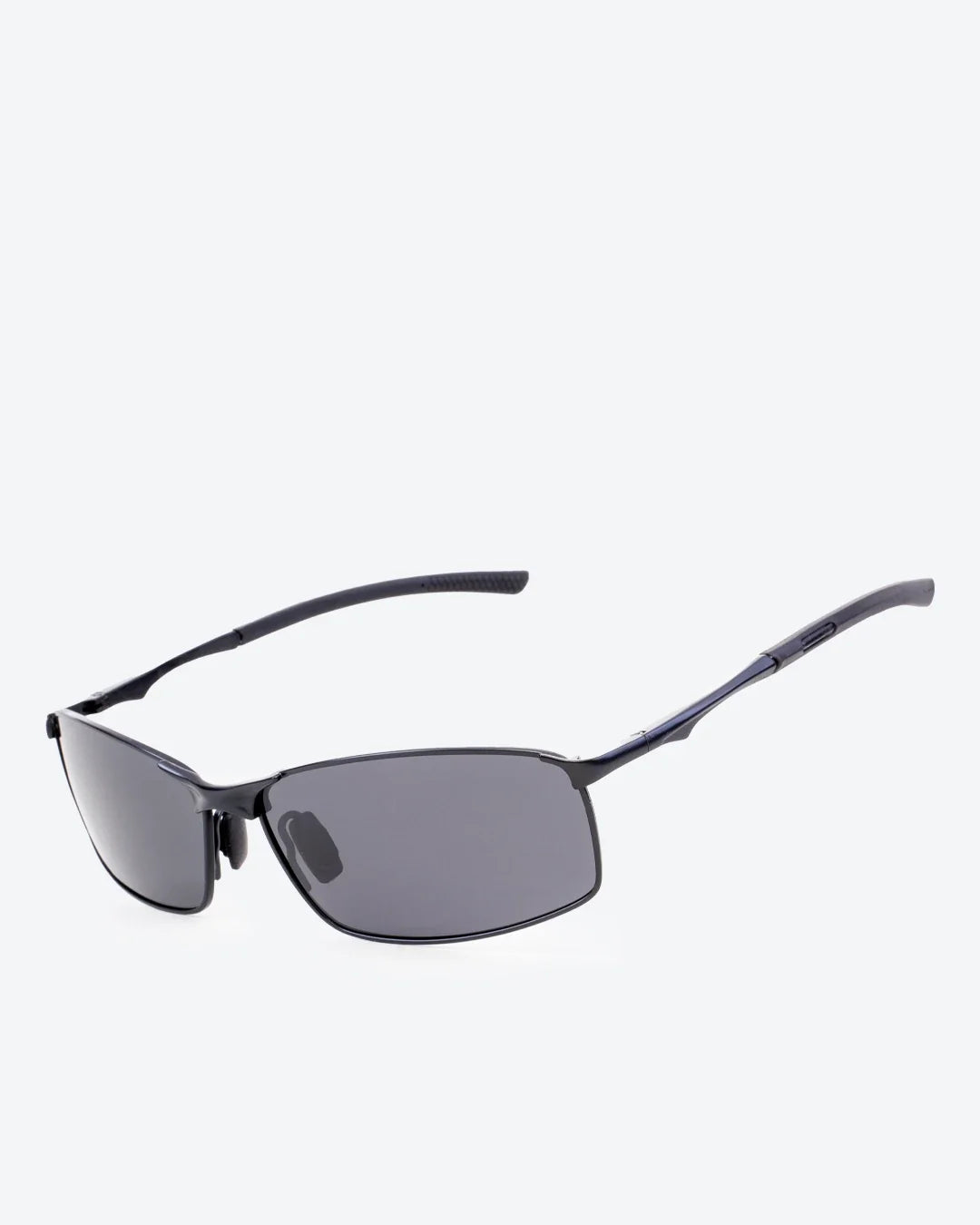 THEO - Silver Mirrored Polarized Lenses, Satin Black Frame
