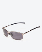 THEO - Silver Mirrored Polarized Lenses, Satin Black Frame