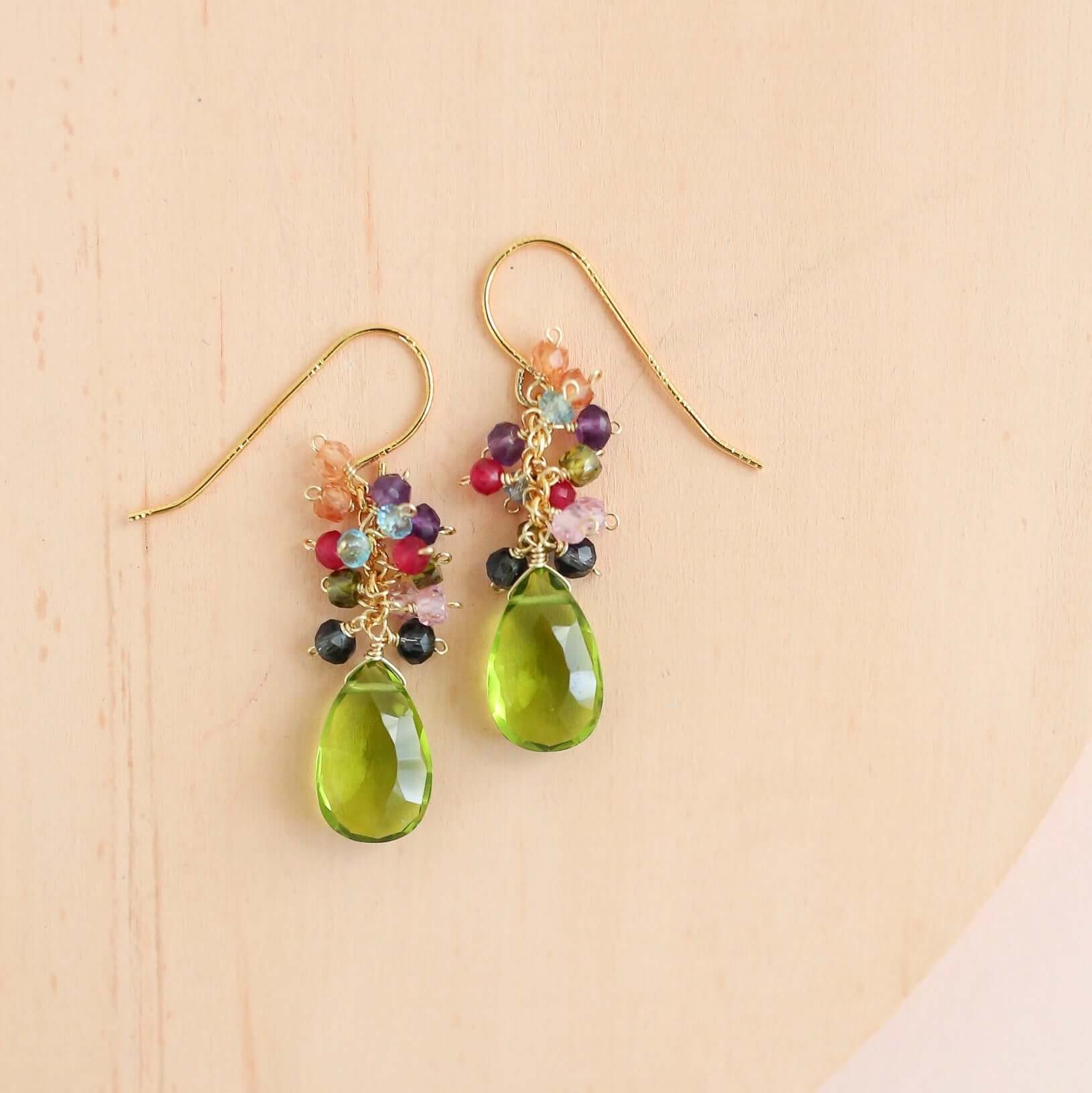 White Chalcedony Bala Earrings