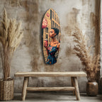 Modern City Life Glass Wall Art