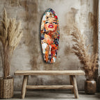 The Shiniest Star Glamour Portrait Glass Wall Art