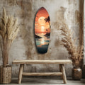 Sunset Dreams in the Ocean Glass Wall Art