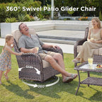 Alora Luxury 10-Piece All-Weather Outdoor Patio Furniture Set With Fire Pit Table (SAK39281)