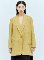 Max Mara Women Oversized Canvas Blazer