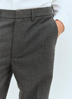 Miu Miu Men Marled Wool Pants