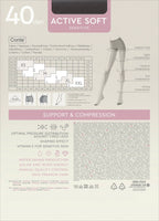 Tights Conte Active Soft 40 Den - Shaping Support with Vitamin E
