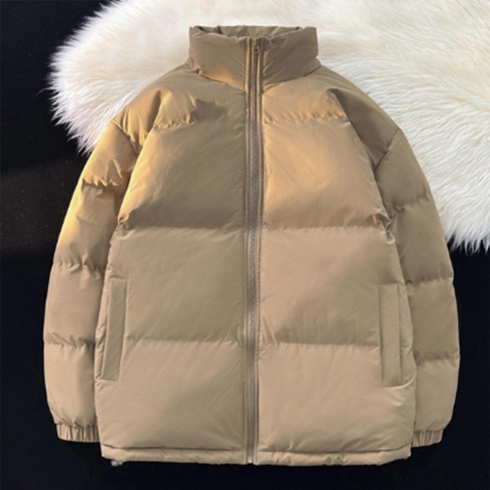 Oversized Unisex Big Winter Jacket Men Thick Warm Coat Jackets Unique Design Modern Jackets For Men Comfortable Solid Color Women Fashion New Jacket Windproof Heavy Winter Jackets