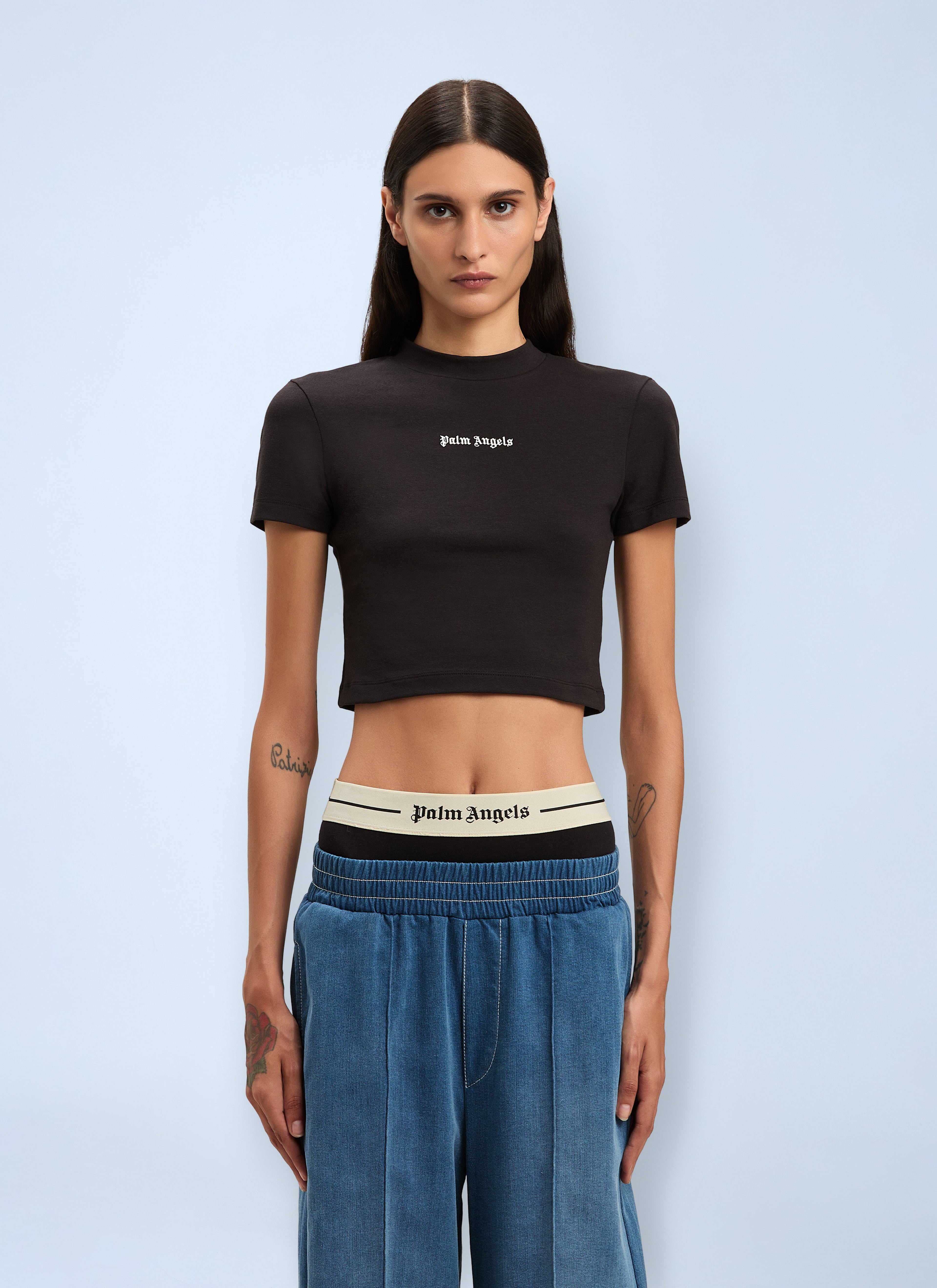 Palm Angels Women Logo Motif T-Shirt