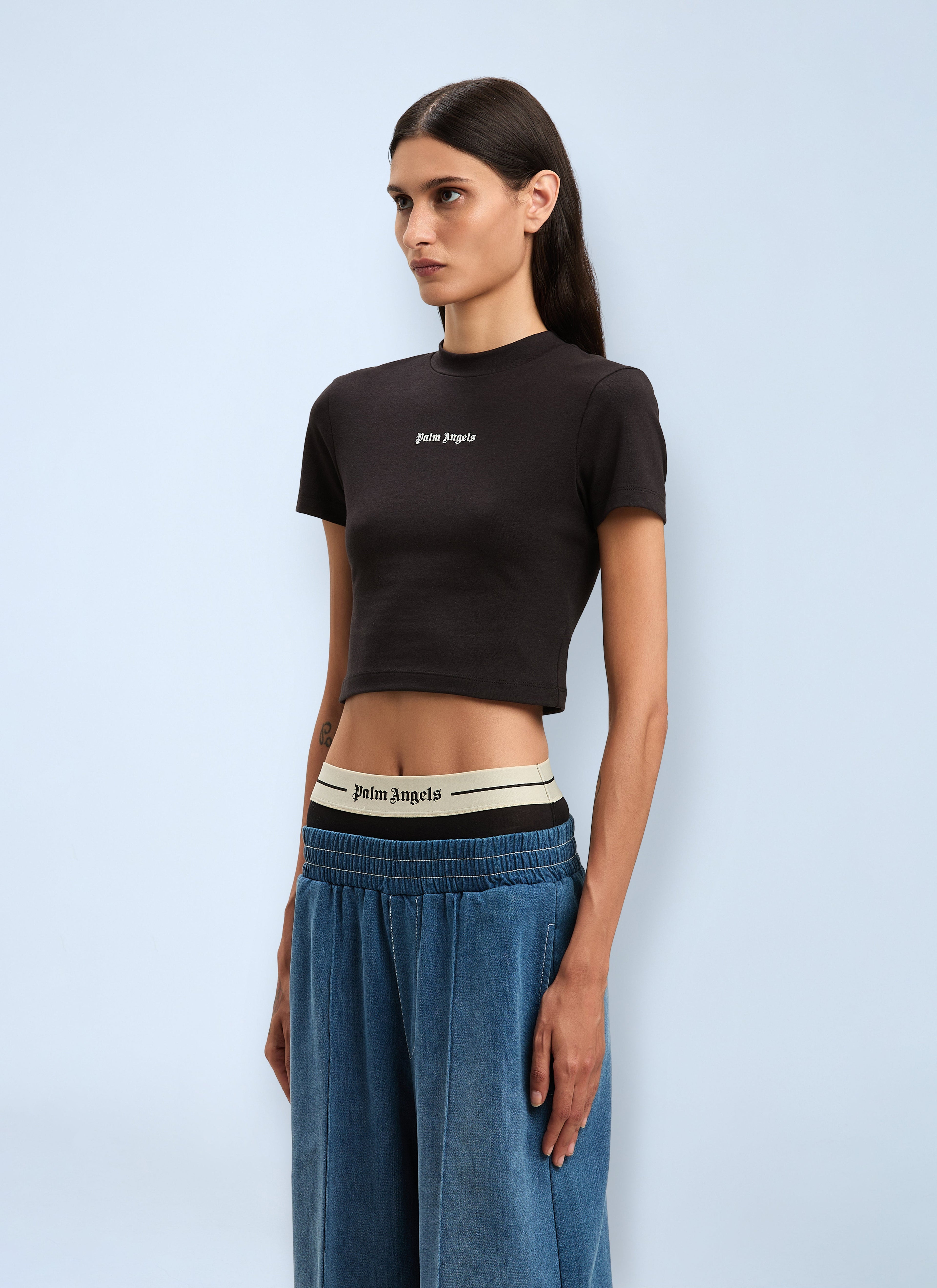 Palm Angels Women Logo Motif T-Shirt