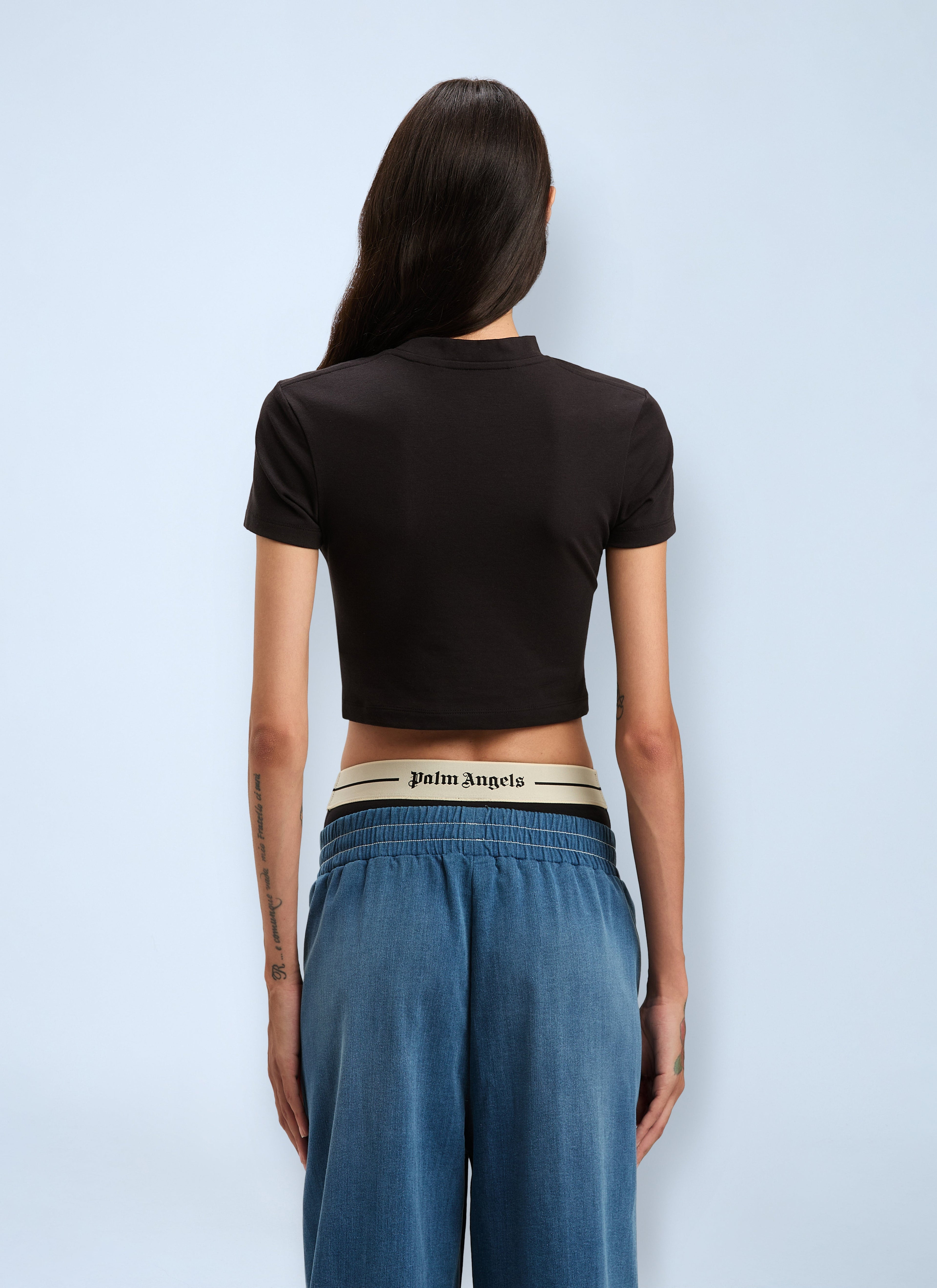 Palm Angels Women Logo Motif T-Shirt