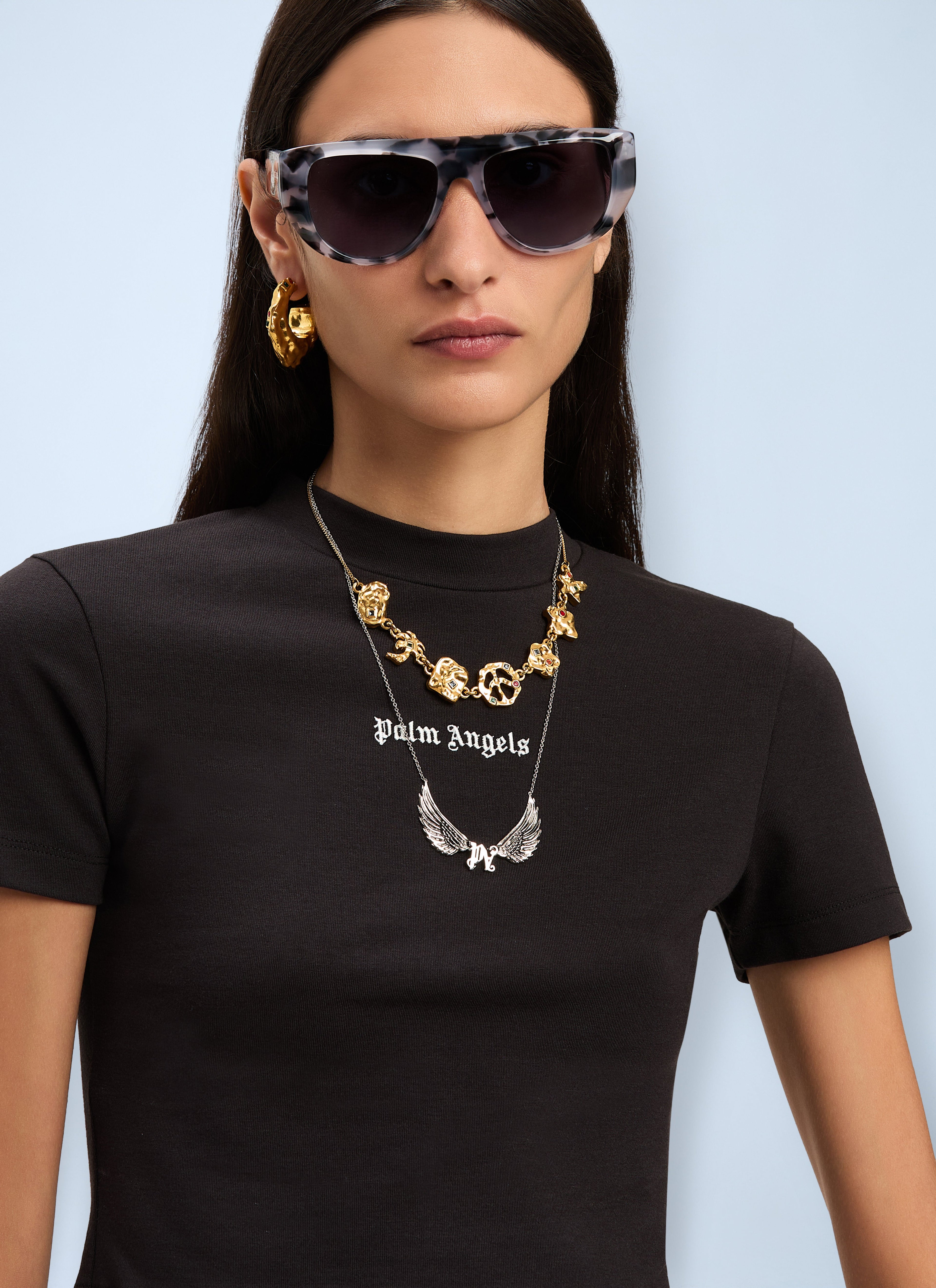 Palm Angels Women Logo Motif T-Shirt