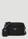 Prada Women Re-Nylon And Saffiano Leather Shoulder Bag