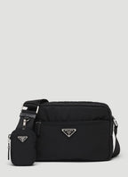 Prada Women Re-Nylon And Saffiano Leather Shoulder Bag