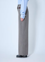Prada Women Technical Wool Pants With Printed Belt