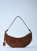 Prada Women Small Suede Shoulder Bag