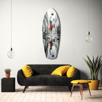 Street Basketball Glass Wall Art