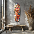 The Shiniest Star Glamour Portrait Glass Wall Art