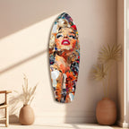 The Shiniest Star Glamour Portrait Glass Wall Art