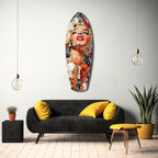 The Shiniest Star Glamour Portrait Glass Wall Art