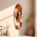 Listening the Waves Glass Wall Art