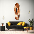 Listening the Waves Glass Wall Art