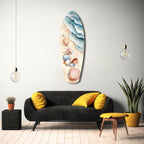 Shoreline Treasures  Glass Wall Art
