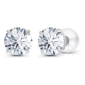 3.00 CTW AGI-Certified Lab-Grown Diamond Stud Earrings in solid 14K Gold – G Color, VS Clarity