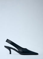 Toteme Women Classic Leather Slingback Heels