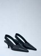 Toteme Women Classic Leather Slingback Heels