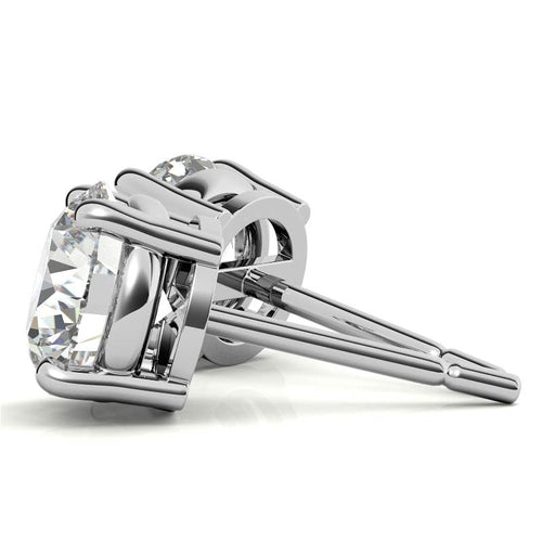 1.00 CTW Lab-Grown Diamond Stud Earrings in 14k Gold Overlay – G/VS Quality