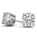 1.00 CTW Lab-Grown Diamond Stud Earrings in 14k Gold Overlay – G/VS Quality