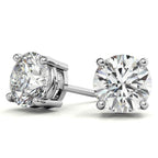 1.00 CTW Lab-Grown Diamond Stud Earrings in 14k Gold Overlay – G/VS Quality