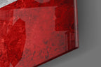 Stone Texture Norway Nordic Cross Flag Glass Wall Art